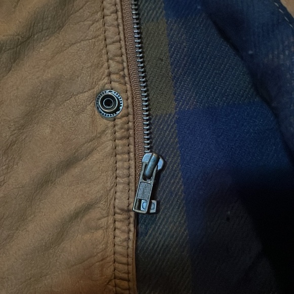 Vintage rare Men's Bachrach soft Leather Mid-Length zip button jacket sz L - Picture 2 of 11